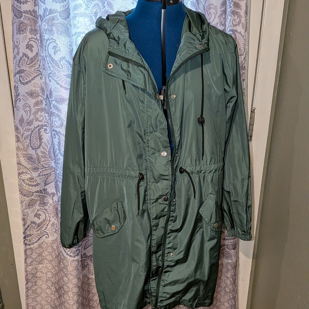 Women's Green Hooded Jacket